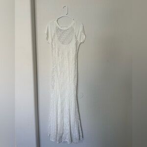 Free people white lace cypress maxi dress